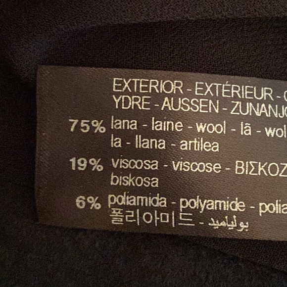 NWT. Zara/Narciso Rodriguez Limited Edition Wool Blend Black Maxi Skirt. Size L. - Picture 10 of 11